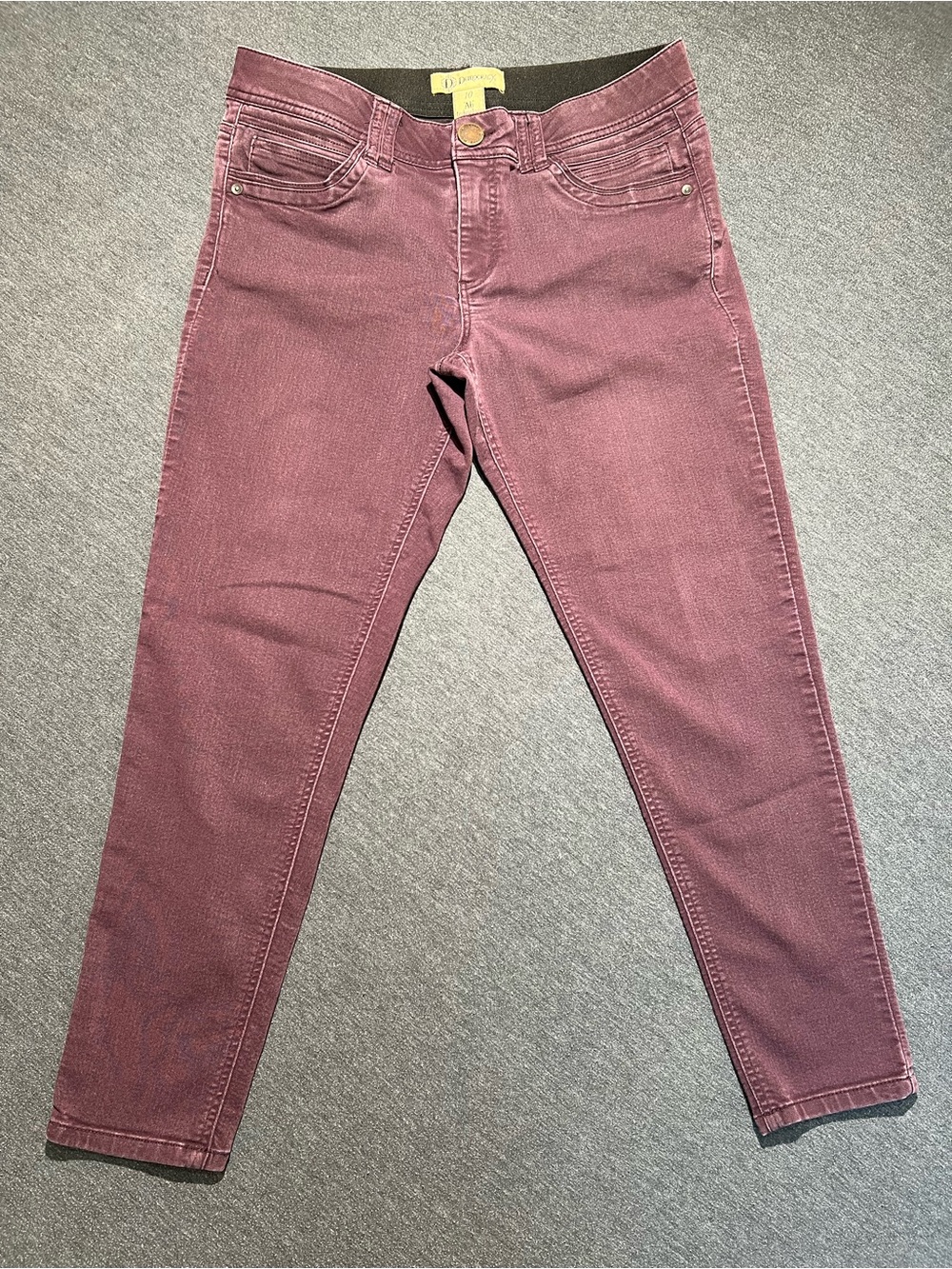 Democracy Skinny Jeans in Wine Red
